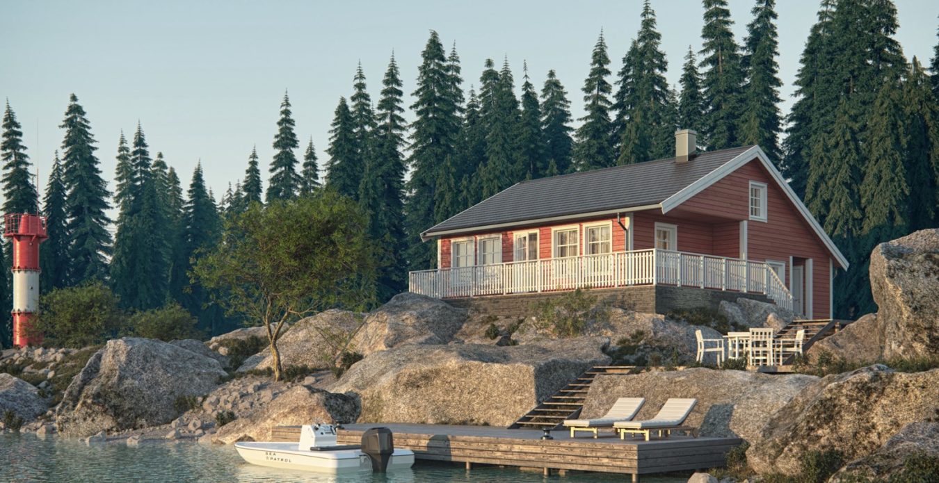 ramsvik-1 Ramsvik er en hytte fra Systemhus som våre forhandlere over hele landet kan bygge for deg. Ramsvik er tilpasset for å ligge fint i terrenget. Stor stue med utgang til terrasse. 3 gode soverom, bad, vaskerom og boder på hovedplan. Hems med spennende muligheter. En komfortabel hytte - ved sjøen eller på fjellet.
